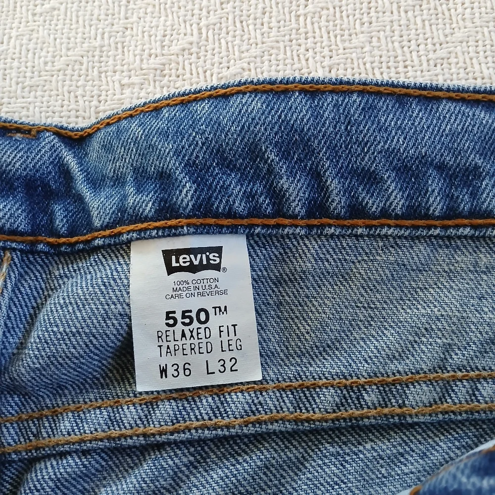 levis 550 '90s jeans 1995 vintage mens 36 × 32 denim retro